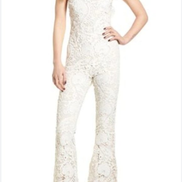 Stone Cold Fox Dylan Jumpsuit White EUC - Picture 1 of 12